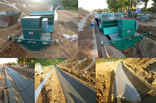 高速邊溝排水渠施工現(xiàn)場(chǎng)