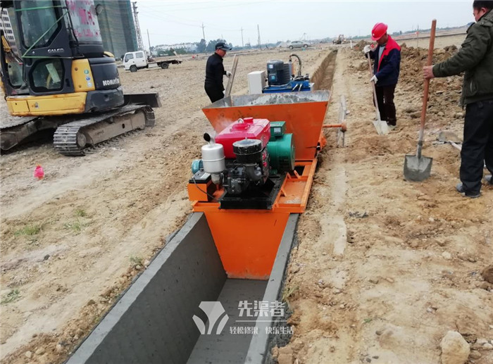 排灌渠施工現(xiàn)場(chǎng)